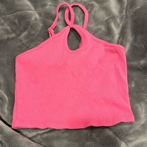 pink tillys halter top